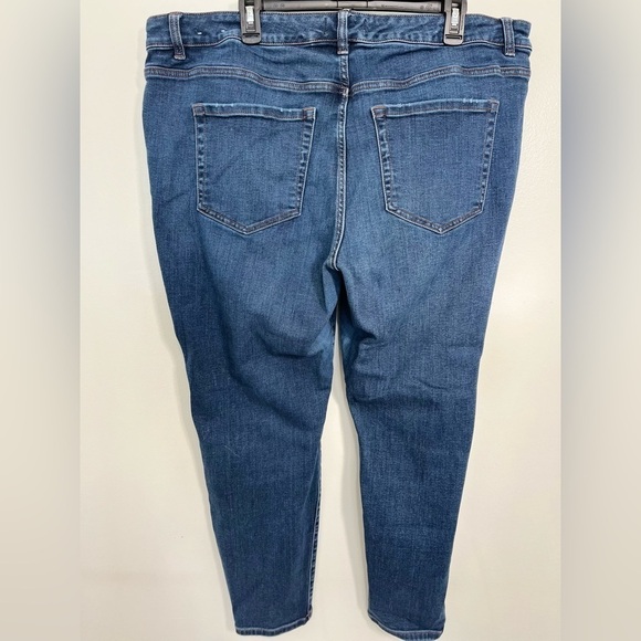 Lane Bryant midrise skinny signature fit flex magic waist Stonewashed distressed - Picture 4 of 5